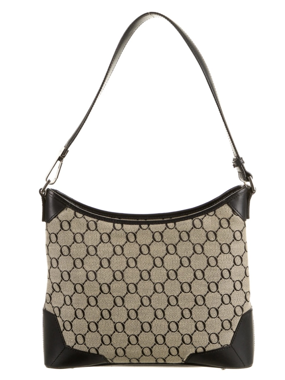 Oroton Sydney Leather Trim Y2K Signature Monogram Pattern Shoulder Bag